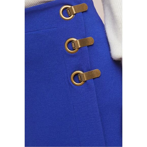 ANTHROPOLOGIE Maeve Monae Cobalt Blue Structured Mini Skirt // 0 - Picture 3 of 12